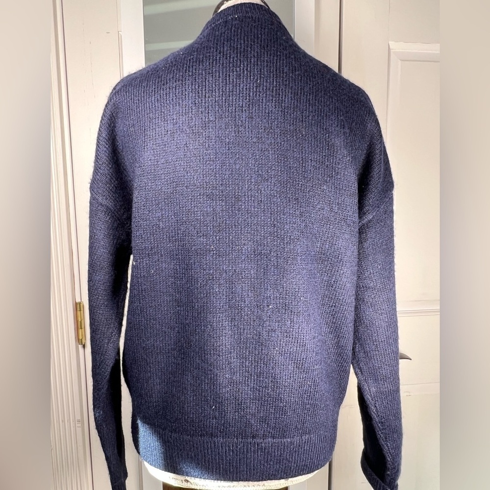 NWT Coco & Shay Teddy Bear Knit Cardigan Sweater Navy Blue Sizes XL, M - Picture 3 of 5